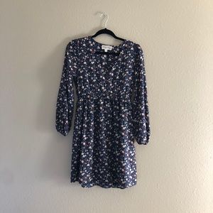 Long sleeve floral dress
